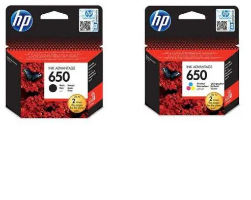 HP-650-Ink-Cartridges-Set.webp HP 650 Ink Cartridges Set ( Black/Color) - Image 1