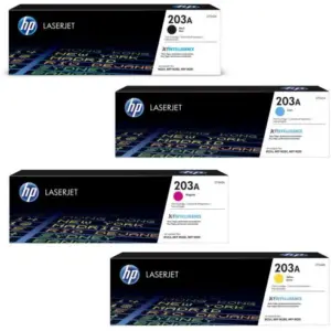HP 203A LaserJet Toner Set (Black, Cyan, Magenta, Yellow)