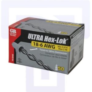 Reliable Wire Connections: Ultra Hex-Lok Connectors (14-6 Ga) by Gardner Bender