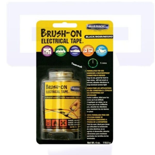 Blue Magic 1mm Black Rubber Brush-on Electrical Tape