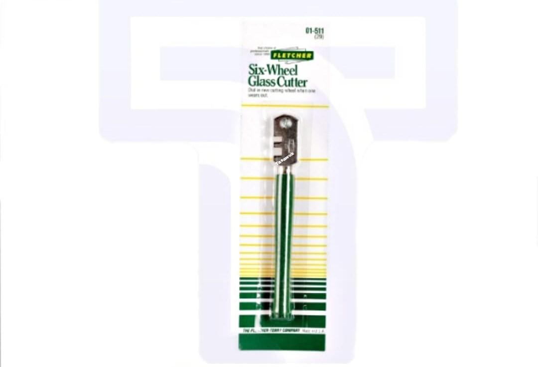 IMG_0147-2.jpg Fletcher Six-wheel 4 In. Fixed Blade Glass Cutter Green - Image 1