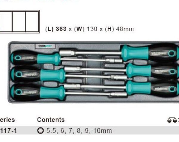 Whirlpower 6-Piece Nut Driver Set: Remove & Tighten Nuts Efficiently