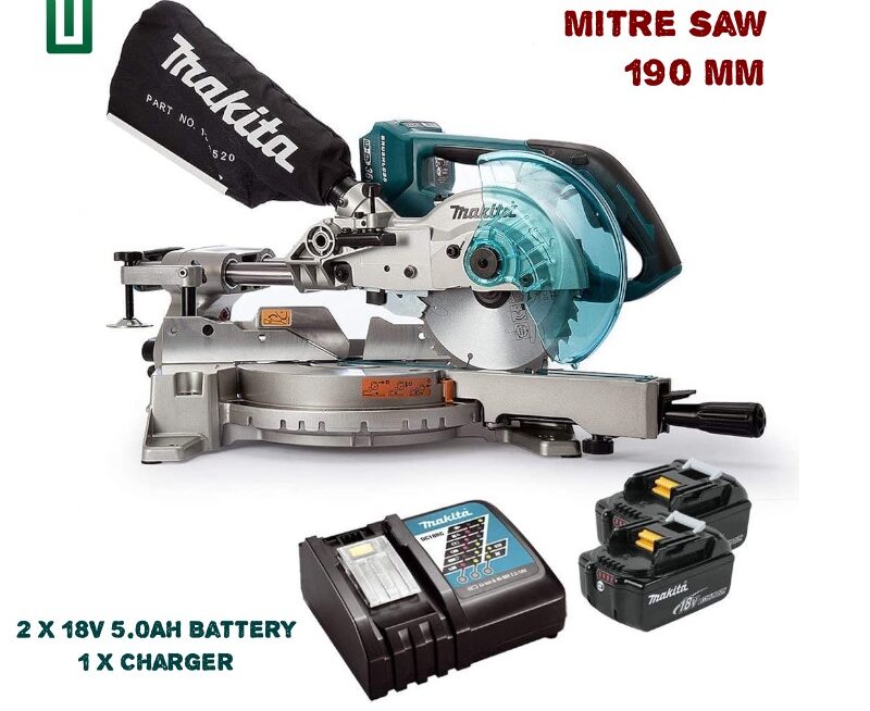 IMG_0347-e1666482027586.jpg Makita 190mm Cordless Sliding Mitre Saw - Image 1