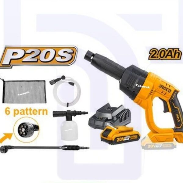 Ingco 20V Li-Ion High-Pressure Washer: Powerful Cleaning on the Go