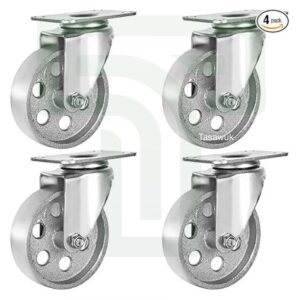 Steel Caster Wheel Set - 6"