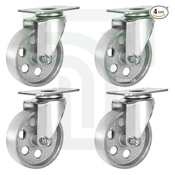 Steel Caster Wheel Set - 6"