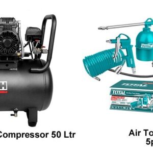 Total TEH Air Compressor Kit (50 Ltr 5pcs Accessories)