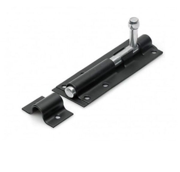 Premium 4" Black Tower Bolt for Reliable Door Locking