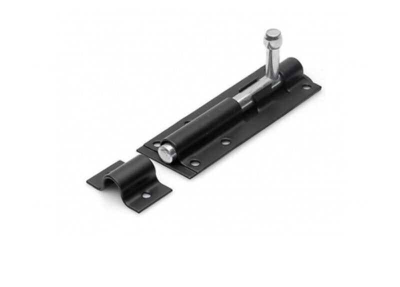 IMG_1185-e1663861569250.jpg Premium 4" Black Tower Bolt for Reliable Door Locking - Image 1