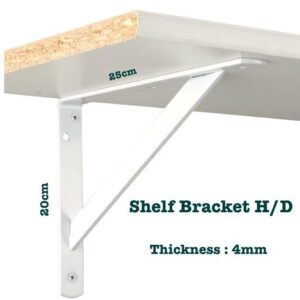 Sturdy Support for Shelves: Heavy-Duty Shelf Brackets ( 20 x 25 cm)