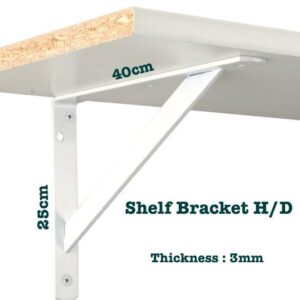 Sturdy Support for Heavier Loads: Heavy-Duty Shelf Bracket (25 x 40 cm)
