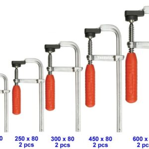 Forged Steel F-Clamp, 10 pcs/Set