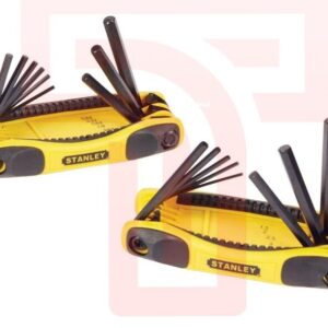 Stanley 9-Piece Folding Allen Key Set: Portable Hex Solution for On-the-Go Jobs