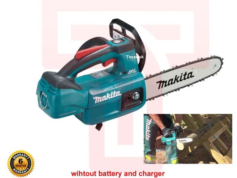 IMG_1391-1-e1666657564150.jpg Makita 8" Cordless Chainsaw (Body Only) : Lightweight Cutting for Branches - Image 1