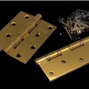 Smooth Operation: Iron Door Hinges with Ball Bearings (2 Pack)
