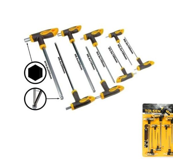 Tolsen 8-Piece Screwdriver Set: Tackle Diverse Screw Driving Jobs