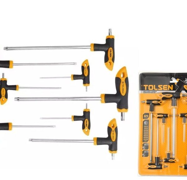Tolsen 8-Piece Screwdriver Set: Tackle Diverse Screw Driving Jobs