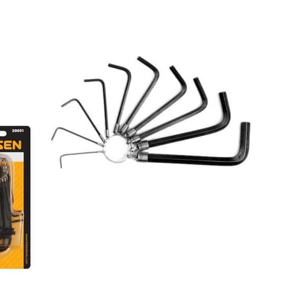 Tolsen 10-Piece Allen Key Set: Drive Hex Screws Securely
