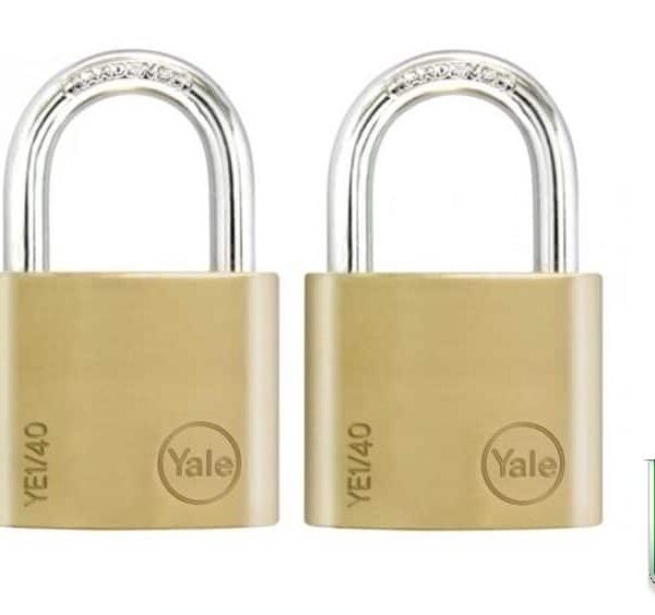 Yale Brass Padlock - 40mm x 2pcs