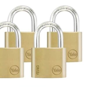 Yale Brass Padlock 40mm x 4pcs - Secure Your Valuables