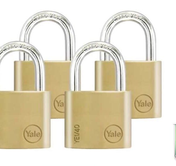 Yale Brass Padlock 40mm x 4pcs - Secure Your Valuables