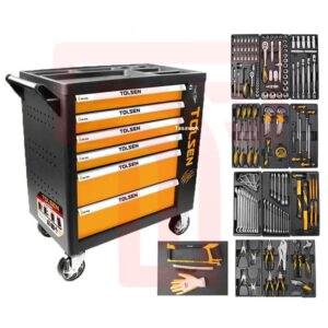 Tolsen 6 Drawer Trolley with Tools: Organize and Transport Your Tools Effortlessly
