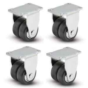Dual Caster Wheel Swivel - 4pcs set 2"