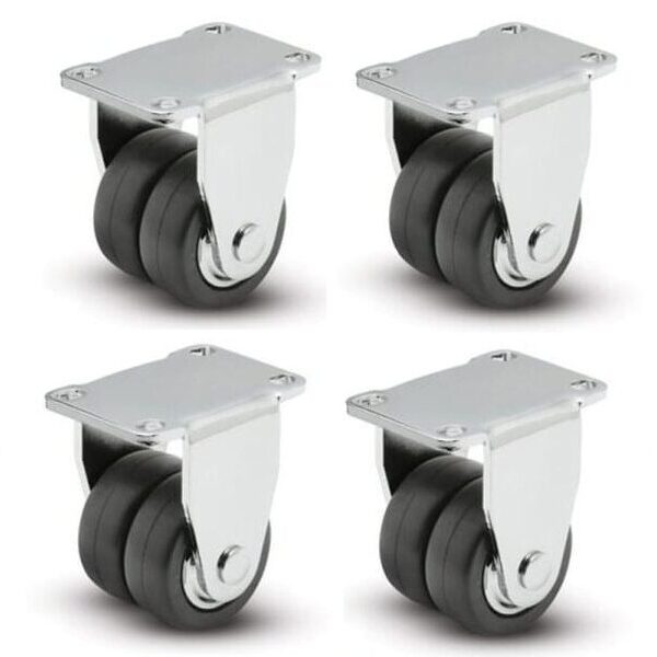 Dual Caster Wheel Swivel - 4pcs set 2"