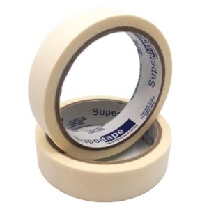 Versatile White Masking Tape (1" x 40 Yards, 2 Pack) - Ideal for Various Surfaces