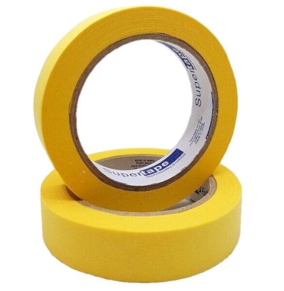 Yellow Masking Tape for Automotive (1" x 40 Yards, 2 Pack) | Achieve Crisp Lines