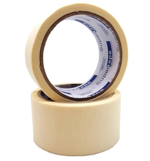 IMG_1729-e1664449736976.jpg Multi-Surface Protection with White Masking Tape (2" x 30 Yards, 2 Pack) - Image 1