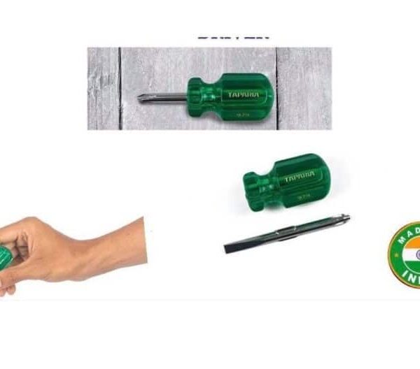 Taparia 2-in-1 Stubby Screwdriver: Versatile & Compact
