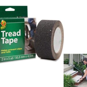 Increase Traction: Non-Slip Tread Tape (2" x 5 yd) - Improves Grip on Steps & Surfaces