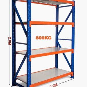 2m Heavy Duty Warehouse Rack with load capacity of 800kg