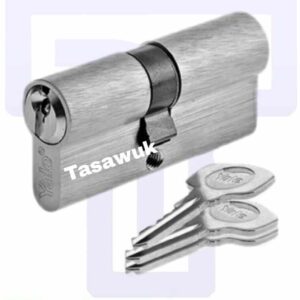 Cylinder 80mm - Brass Body, Nickel Plated - Yale