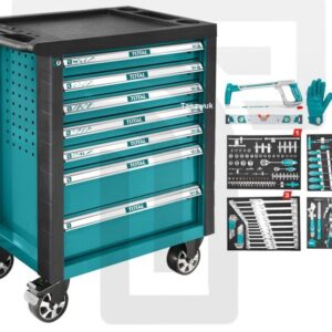 Keep Tools Mobile and Organized with the 162-Piece Tool Chest Trolley