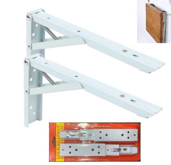 Space-Saving Support: Heavy Duty Folding Wall Bracket (8 Inch)