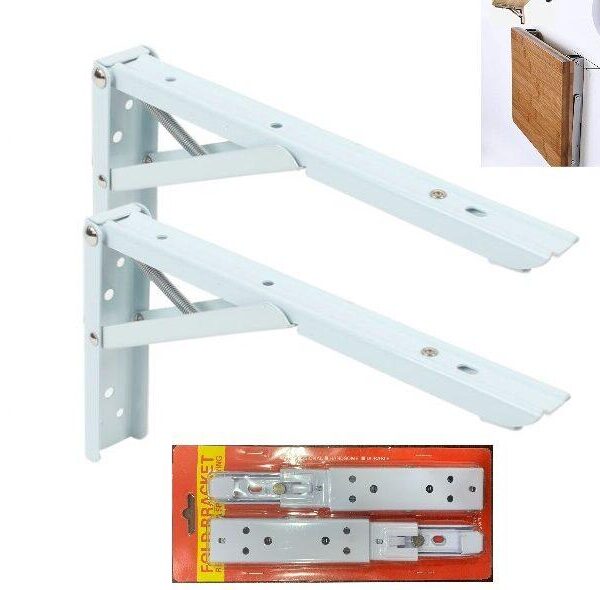 Space-Saving Support: Heavy Duty Folding Wall Bracket (10 Inch)