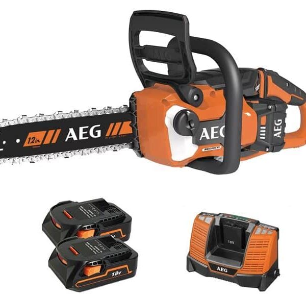 Power Through Cutting Tasks: 12" Gas Powered Chain Saw (AEG)