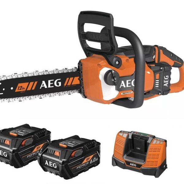 12" Gas Powered Chain Saw (AEG) : Power Through Cutting Tasks