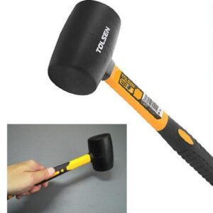Tolsen 8oz Rubber Mallet Hammer: Tackle Small Jobs with Ease & Accuracy