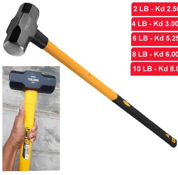 Tolsen 10lb Sledge Hammer: Smash Through Obstacles with Raw Power