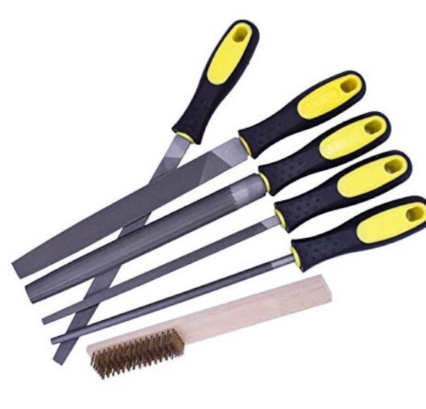 Steel File Set with fire Brush