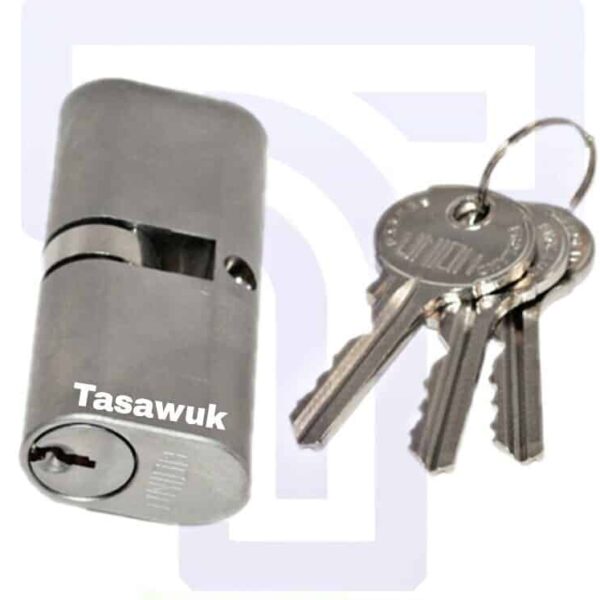 Union Oval Profile Double Cylinder - 64.8mm Key & Key Cylinder