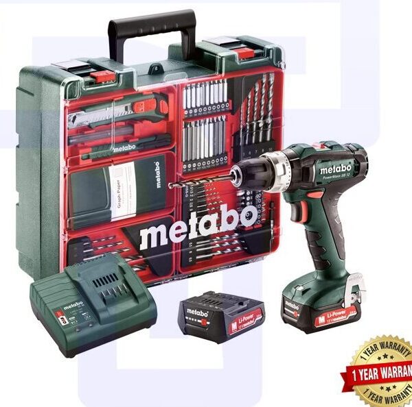 Metabo 10mm Cordless Drill Set: Power & Convenience for Drilling Tasks