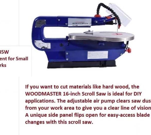16" Scroll Saw : Make Precise & Detailed Cuts