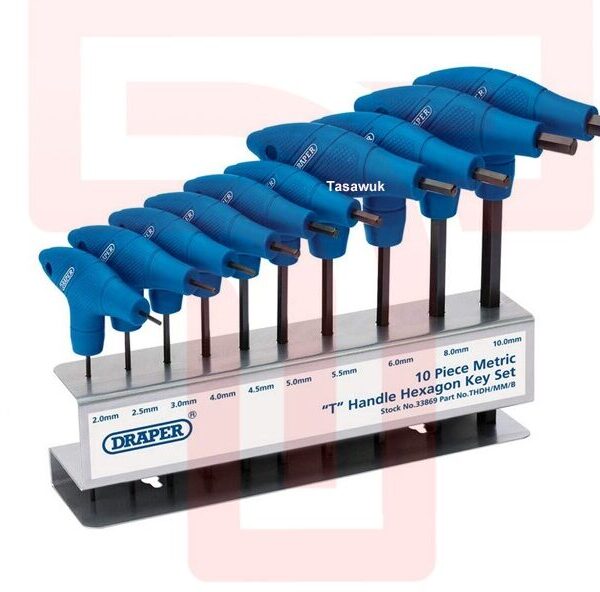 Draper T-Handle Hex Allen Key Set: Tackle Hex Screw Jobs Efficiently & Comfortably