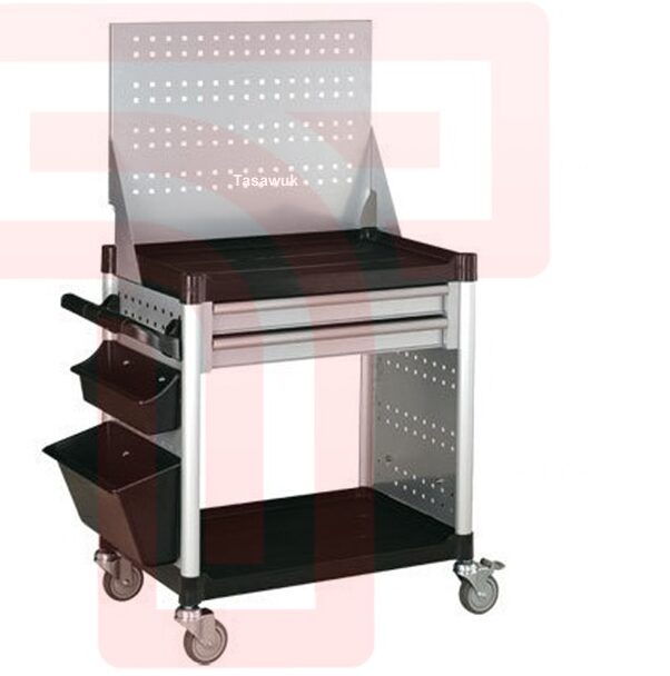 IMG_3218-e1665595402273.jpg Organize Tools and Supplies Efficiently with the Force Steel Service Cart with Pegboard - Image 1