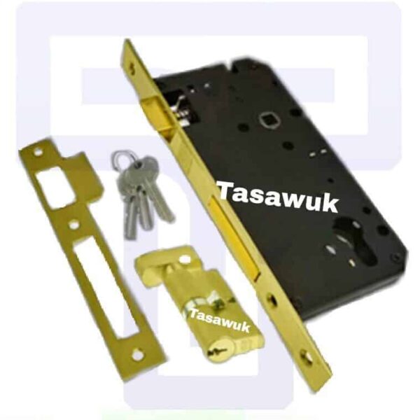 Mortice Lock With 64mm Turn Profile Cylinder - Union Security Locks
