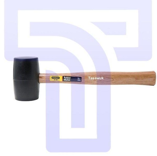 Stanley 450g Rubber Mallet Hammer: Protect Surfaces & Drive with Finesse